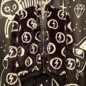 Killstar X Marilyn Manson Faux Fur Hooded Bomber Jacket